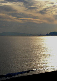 駿河湾の夕日